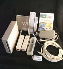 Nintendo Wii Bundle-NO Sensor Bar (Console,Controllers, HDMI,Power Supply,Game)