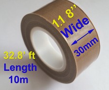 1 Roll PTFE Adhesive Tape Nonstick 0.13mm x 30mm x 33ft