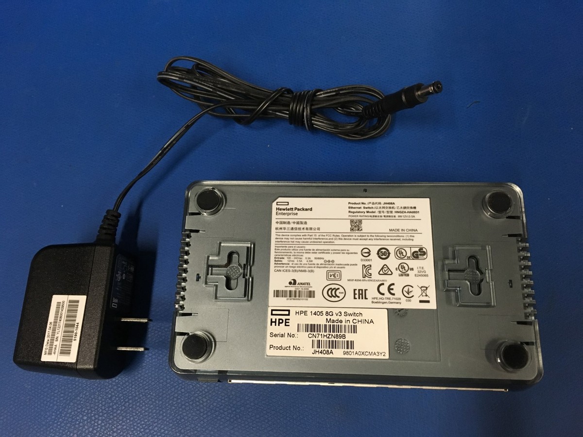 Hewlett Packard JH408A#1HNGZA-HA0031 HPE 1405 8g V3 Switch