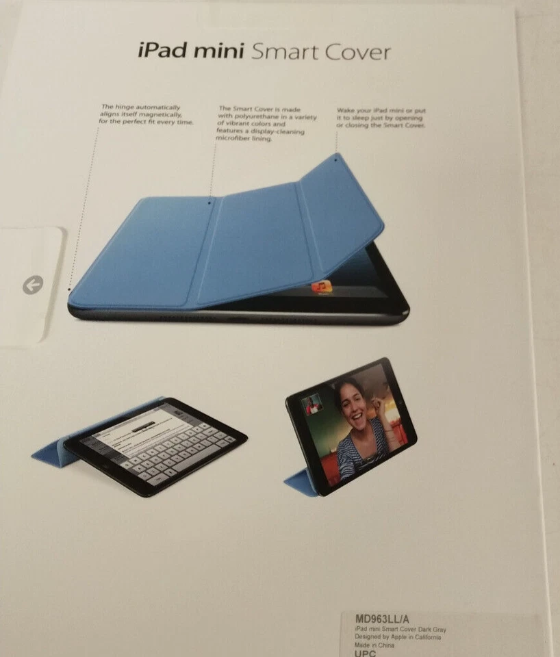 NEW! LOT OF 5 Apple iPad Mini Smart Cover - Dark Grey- MD963LL/A - Image 3 of 3