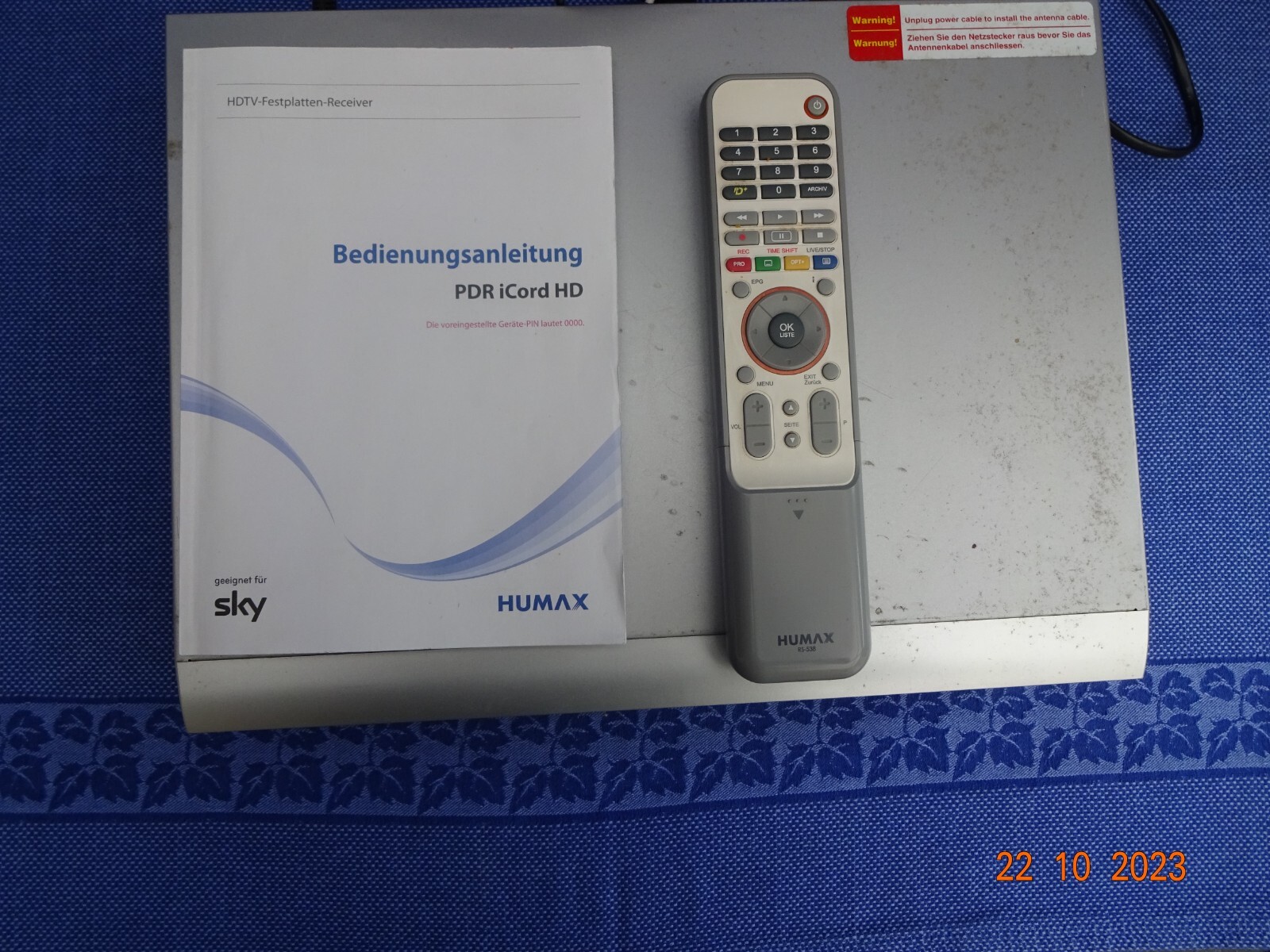 humax sat receiver PDR iCord HD eBay