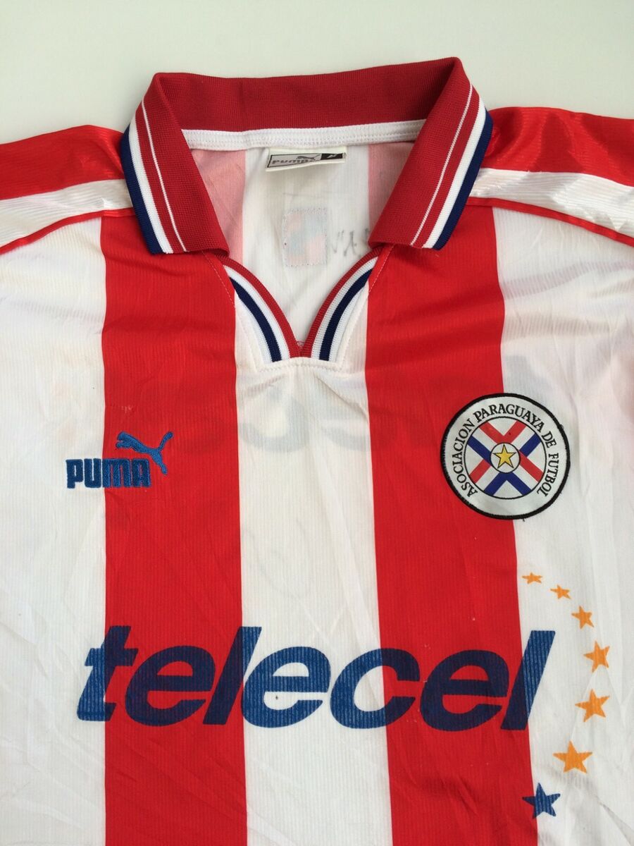 Original Puma Paraguay Home 2000-02 Maglia Trikot Camisa Futbol Soccer  Shirt M