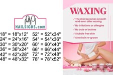 Salon 12 Photo-Realistic Paper Poster Matte Non-Laminate Waxing Hair Vertical