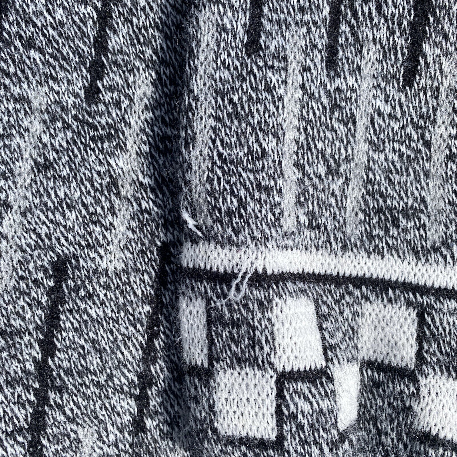 Vintage Wool Patterned Sweater - image 6