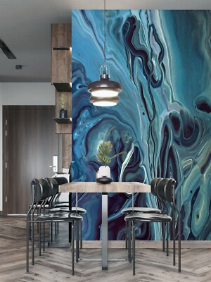 3D Blaue Welle ZHU111 Tapete Wandbild Fototapete Abnehmbarer Zoe