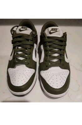 Nike Dunk Low Medium Olive Green Womens Size 7 | eBay