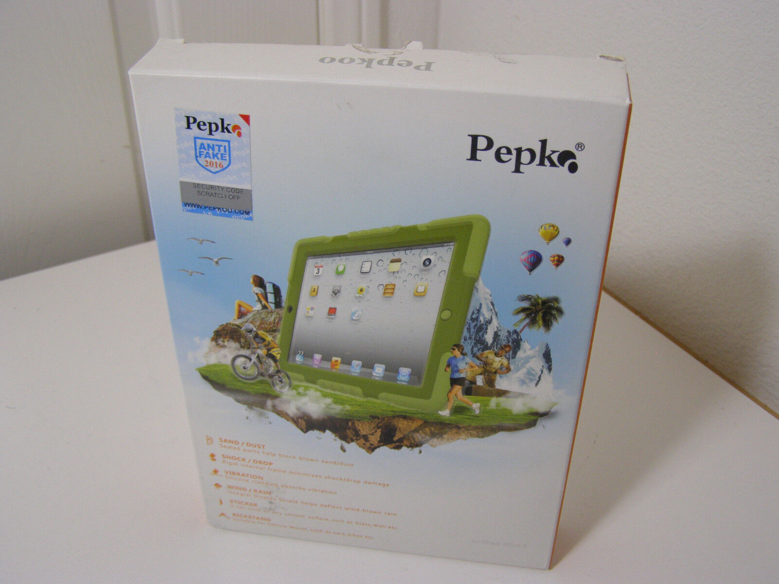 Pepkoo iPad Mini Case Plastic Kid Proof Extreme Duty Dual Protective Back Cover