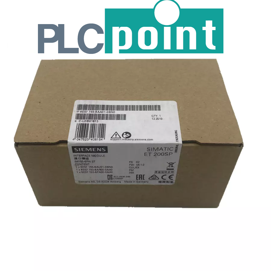 6ES7155-6AA01-0BN0 SIEMENS SIMATIC ET200SP IM155-6PN ST INCL BA 2XRJ45 NEW!!!