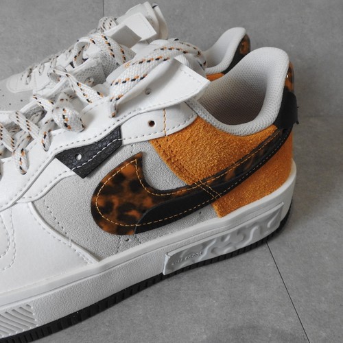 Nike Air Force 1 Fontanka Wmns Trainers Phantom/Light Curry DR0151 001 - Foto 7 di 18