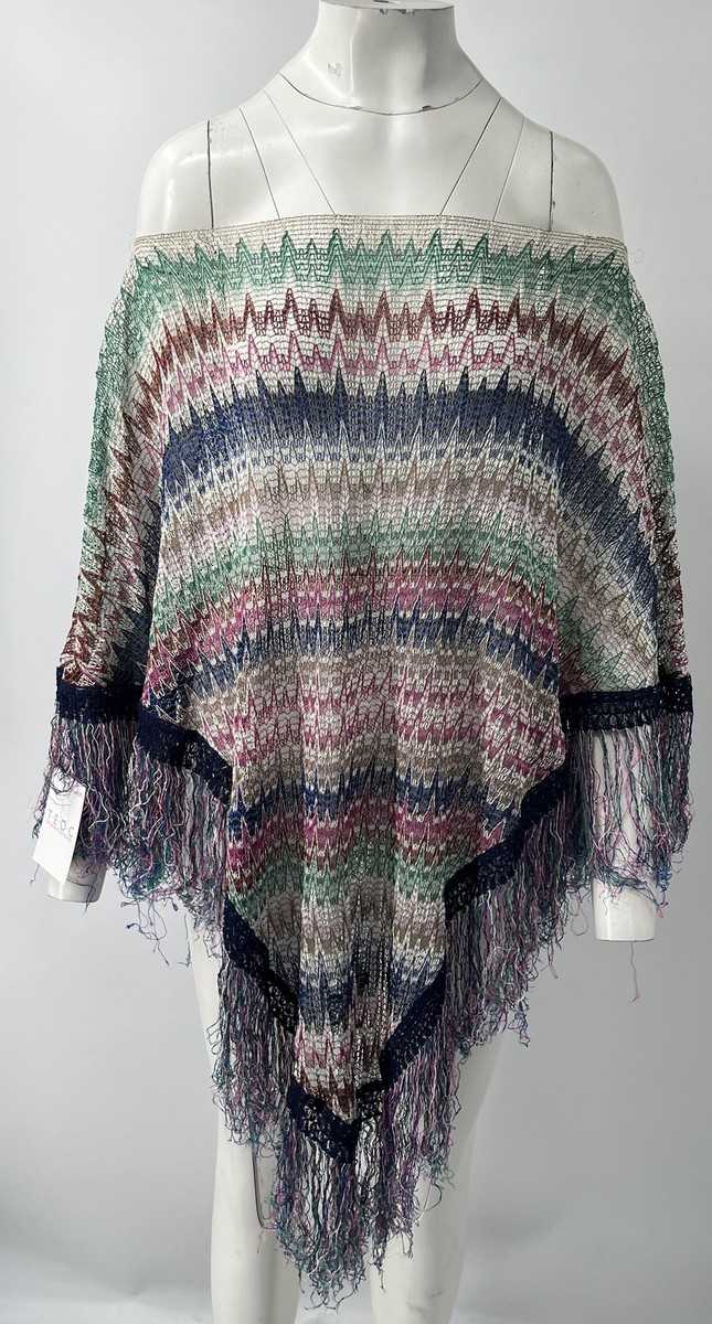 アパルトモン GOOD GRIEF Knit Fringe Poncho Lost River Fringed Popcorn Poncho - Laadi Designs