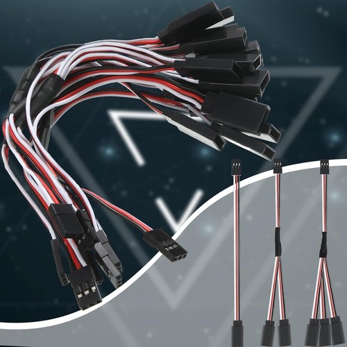 9 Stück Y Stecker 3 Pin Stecker Splitter Servo Verlängerung Stecker auf Buchse RC - Bild 4 von 6