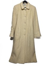 1960s Vintage Cream Wool Boucl Coat