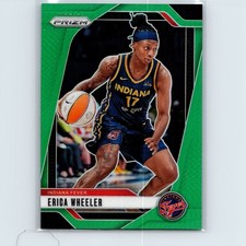 2024 Panini Prizm WNBA Erica Wheeler #61 Green Prizm Indiana Fever