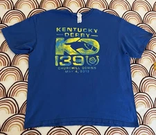 Kentucky Derby Shirt Men’s 2XL  Blue Churchill Downs 2013 Delta Apparel