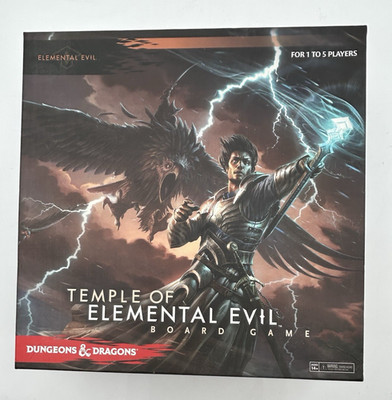 Dungeons & Dragons Temple Of Elemental Evil Board Game - New Opened Box