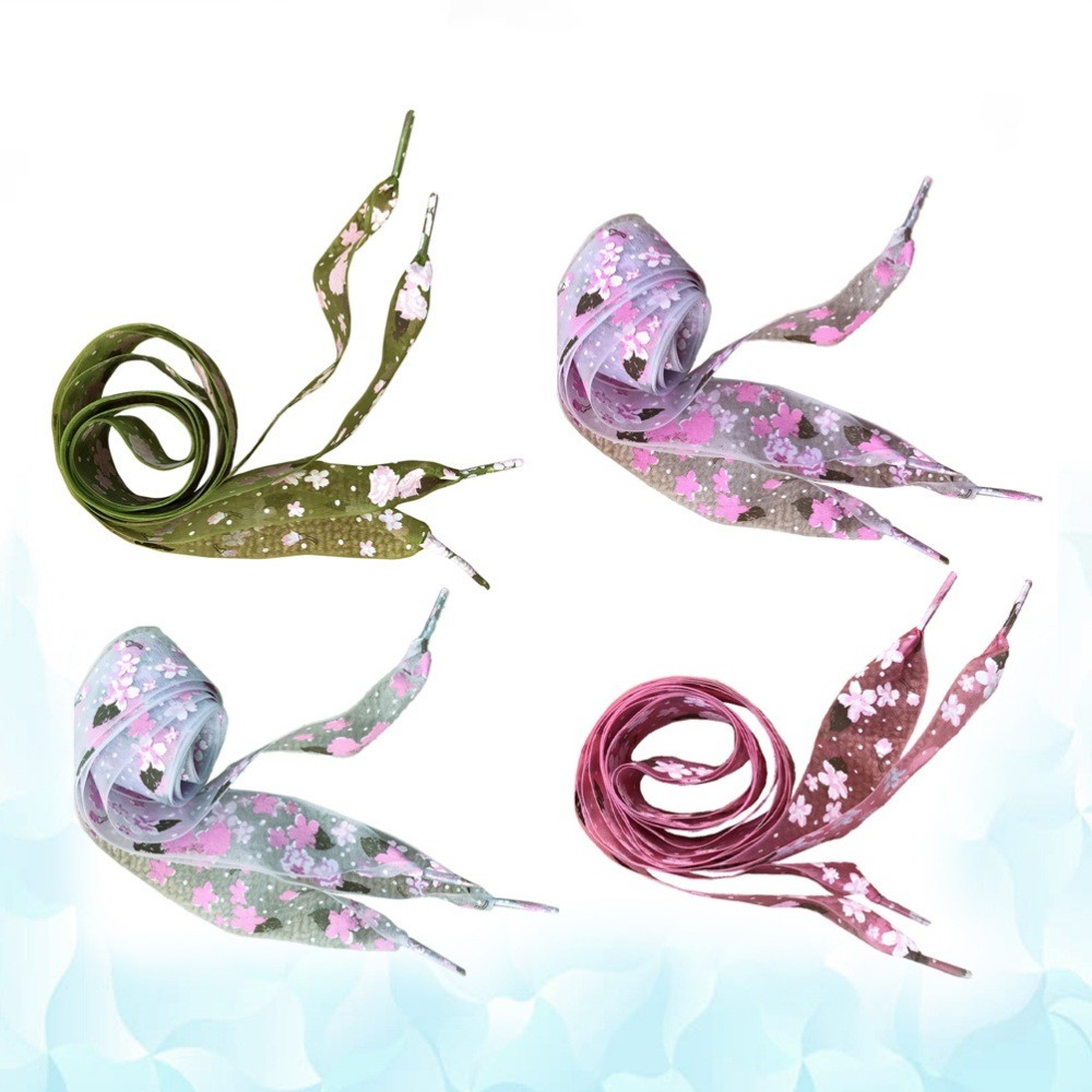 APL 4 paia lacci per scarpe lacci larghi piatti lacci per scarpe casual lacci elastici per scarpe