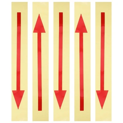 5 Pcs Floor Arrow Marking Stickers Waterproof Wall Large Sign for Walls - image 1 of 4