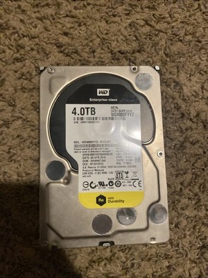 Western Digital WD4000FYYZ RE 4TB 7200 RPM 64MB Cache SATA 6Gb/s 3.5'' Hard Drive