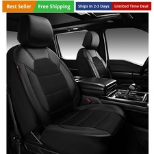 Universal Leather Two Front Seat Coverssport Seat Covers Fits Most Cars Suv... Universal Leather Two Front Seat Coverssport Seat Covers Fits Most Cars Suv...