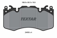 1X Textar 2465901 Bremsbelagsatz Scheibenbremse FüR Land Rover