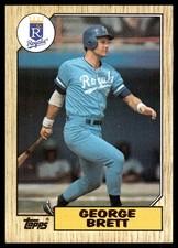 George Brett 1987 Topps #400 Royals MLB READ FREE SHIPPING AutographDen