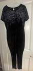 Black Torrid Crushed Velvet Short Sleeve Catsuit/jumpsuit Women's Size 2 NWOT — photo 4