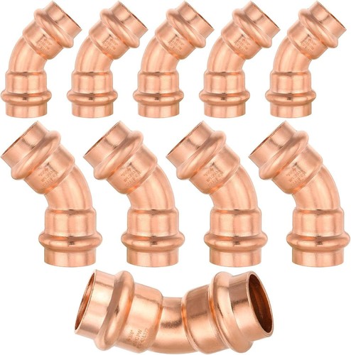 3/4" Copper Press 45-Degree Elbow Pressure Fittings