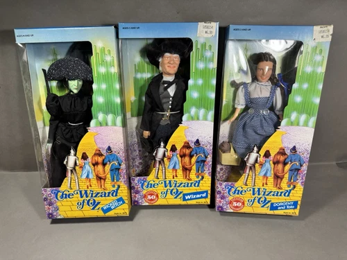 Vintage Lot of The Wizard of Oz Toy Doll Figures 1988 50th Anniversary