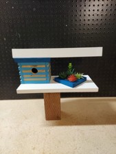 Very Fancy Mid Century Modern Birdhouse - wit...