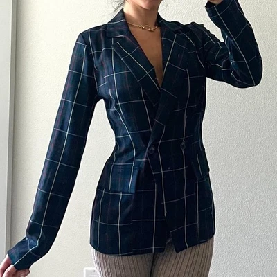 Tartan Blue Blazer - Image 1 of 4