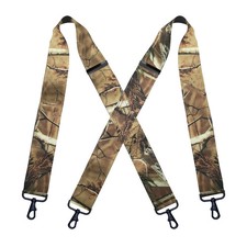 Mens Suspenders Heavy Duty Swivel Hooks Hunting Work Braces Camo Suspenders f...