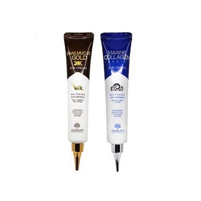Eshumi Snail Gold Eye Cream + Collagen Eye Cream Set Anti-Wrinkle K-Beauty