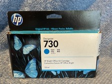 February 2024 Genuine HP 730 Cyan Ink Cartridge P2V62A