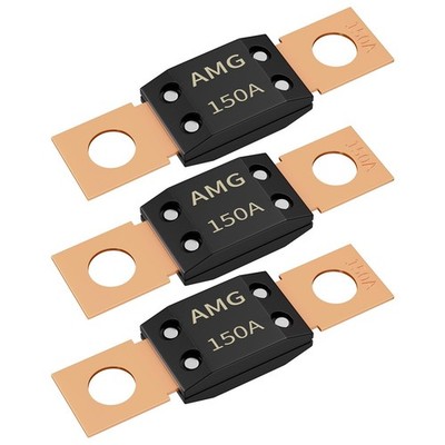 3Pcs 150A MEGA Fuse High Current Bolt Mount Automotive 150 Amp MEGA/AMG Fuse