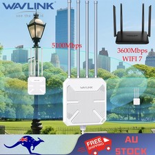 WAVLINK WiFi 7 Router 5100Mbps Outdoor Extender 3600Mbps Wireless Gaming Router