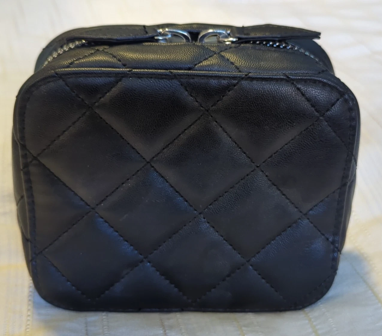 Trish McEvoy Classic Petite Makeup Planner Quilted Black
