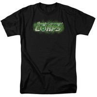 Dc Comics - Green Lantern - Corps Titel - Erwachsenen Unisex T-Shirt - Schwarz