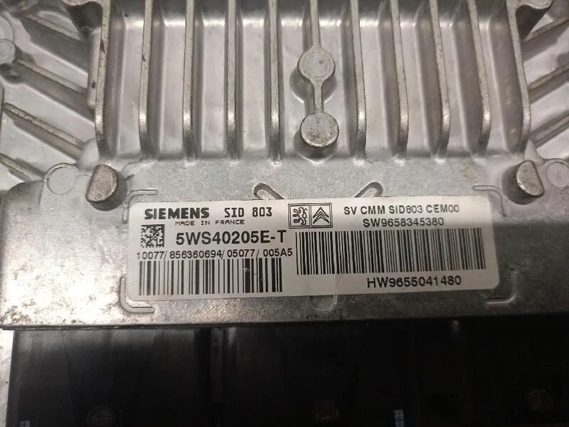 9655041480 centralita motor uce para PEUGEOT 407 SW 2.0 16V HDI FAP CAT 5689424 - Immagine 4 di 4