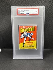 1975 Topps Mini Baseball Unopened Wax Pack PSA 6 Just Graded