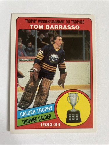 Tom Barrasso [Calder Trophy] #375 1984 O-Pee-Chee card