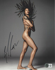 BRITTNEY GRINER SIGNED WNBA ESPN THE BODY ISSUE 8x10 PHOTO 2 BECKETT BAS COA
