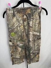 Realtree Xtra Camo Cargo Pants Adjustable Waist Outdoor Hunting Y2K Youth 6/7S