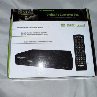 Koramzi CB-100 Digital TV Converter Box HDTV Receiver USB PVR Recording ATSC Tun