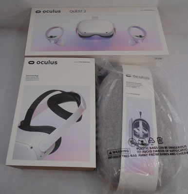 New Meta Oculus Quest 2 VR 256 GB Virtual Reality Headset & Strap & Case Sealed 