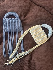 Handgehäkelte Tasche aus Baumwoll-T-Shirt-Ga...