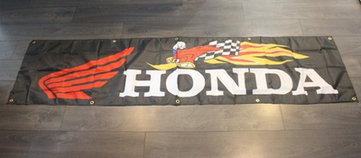 #ad Honda Racing Big Banner Flag 2x8 Car Garage Mechanic Automotive Man Cave 97 $14.95
