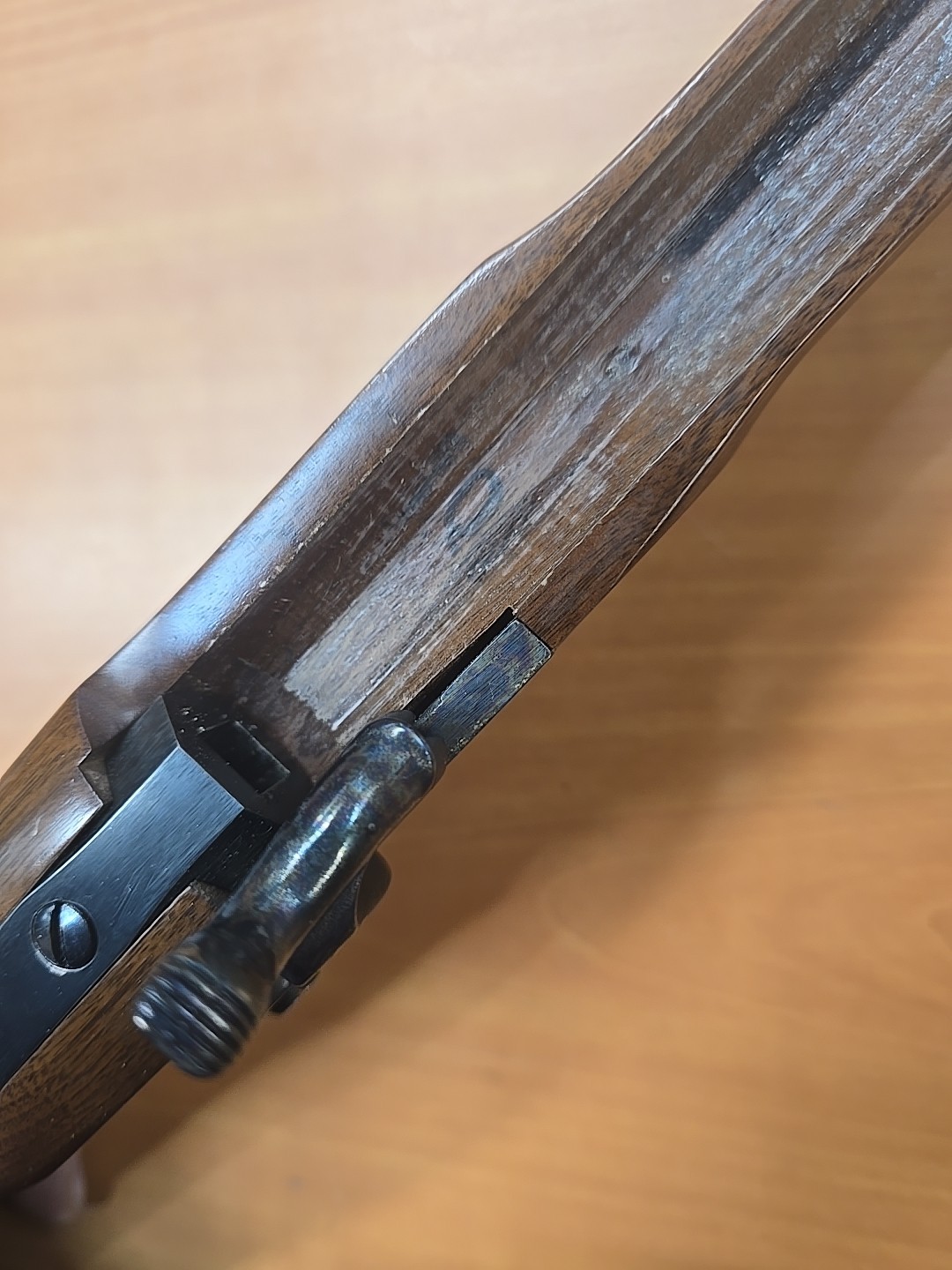 Thompson Center Hawken Wood 45 Cal complete stock with all hardware 15/16 #10