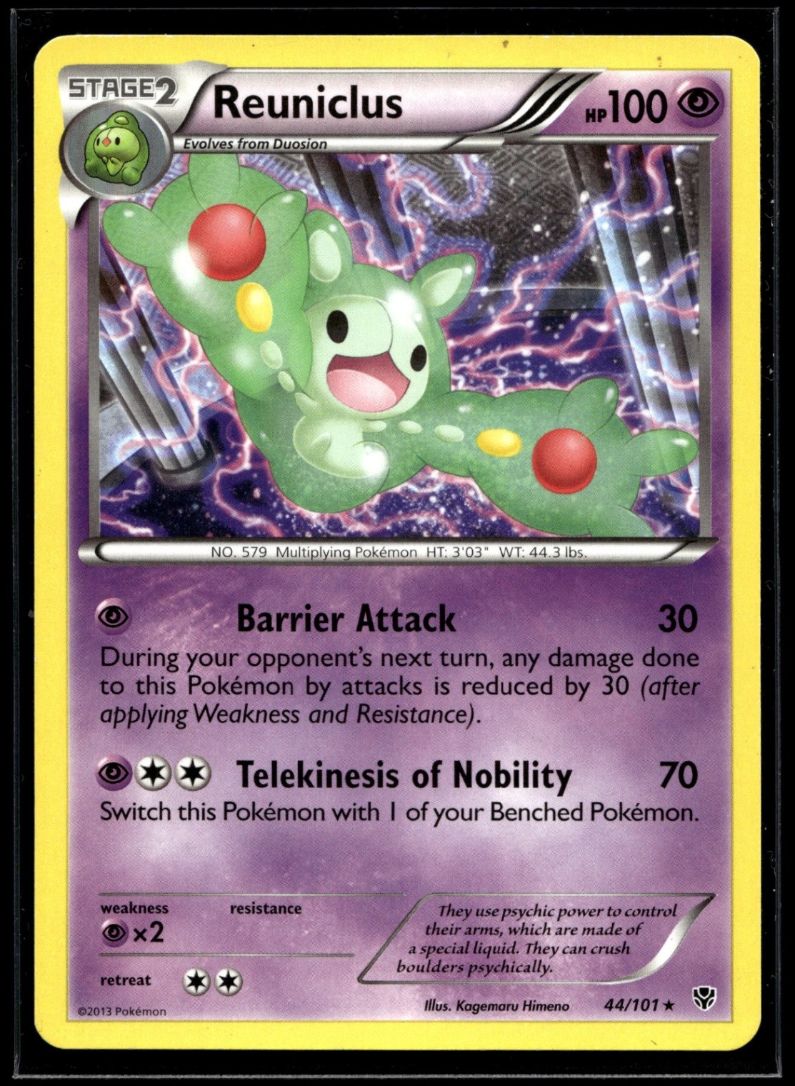 Reuniclus Rare Plasma Blast 44/101 NM