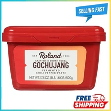 Roland Foods Gochujang, Korean Fermented Hot Chili Paste, 17.6 Oz