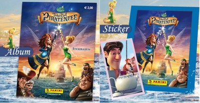 Tinkerbell und die Piratenfee Sticker 1 Display mit 50 Tüten + Album - NEU OVP